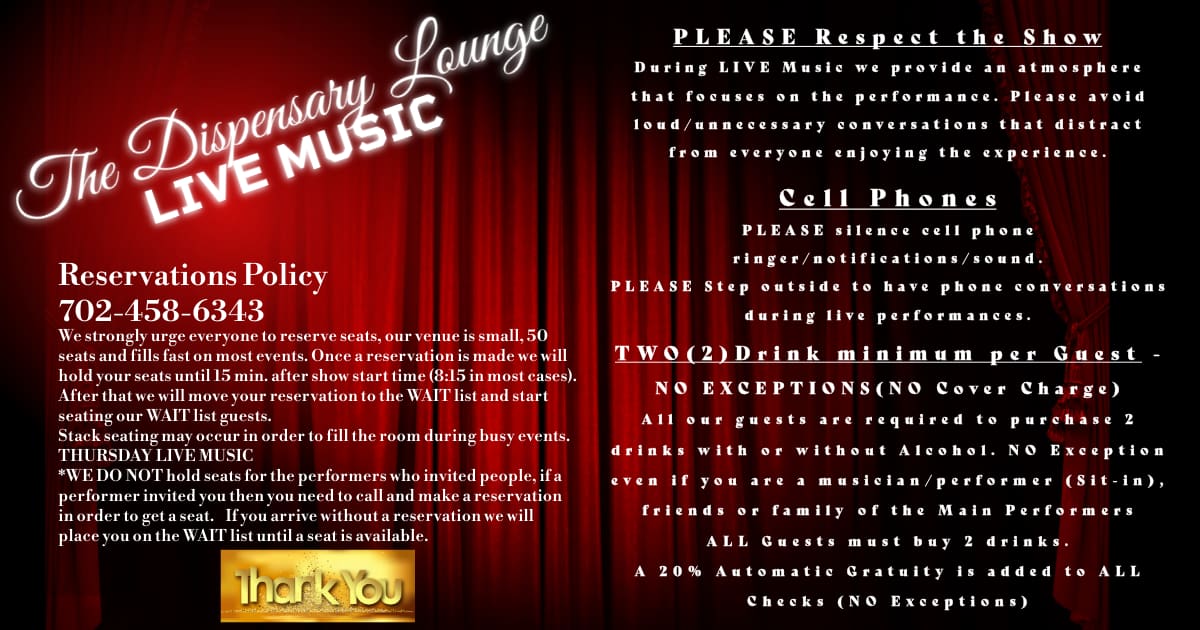 The Dispensary Lounge Live Music