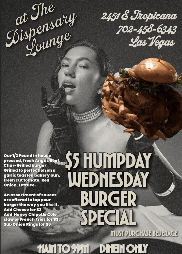 Humpday Wednesday Burger Special